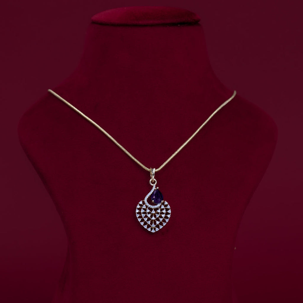 Deep Blue Teardrop Lattice Pendant &amp; Earring Set – PD0112