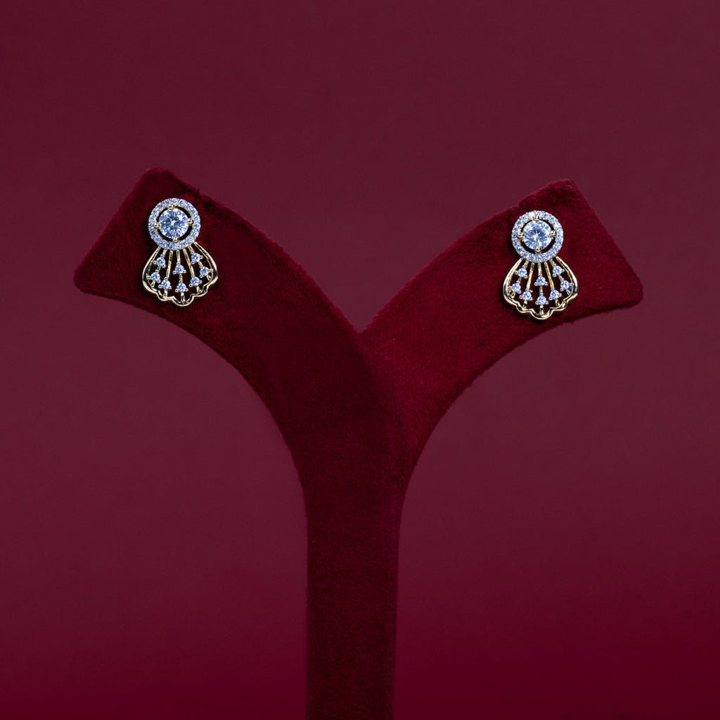 Floral CZ Pendant &amp; Earring Set – PD0132