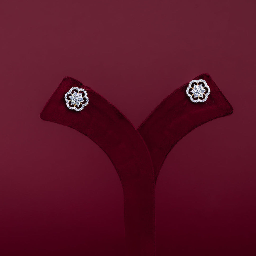 Floral CZ Pendant Necklace Set – PD0014