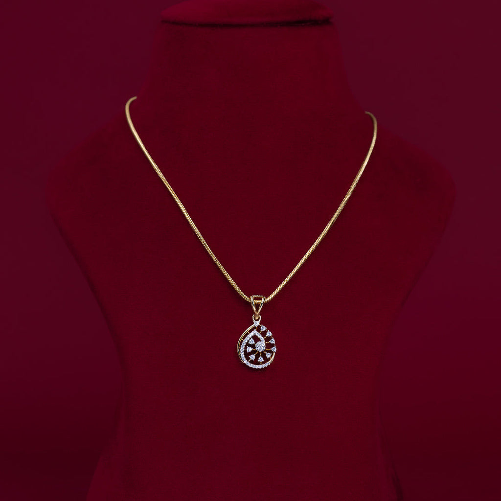 Teardrop CZ Pendant Necklace Set – PD0019