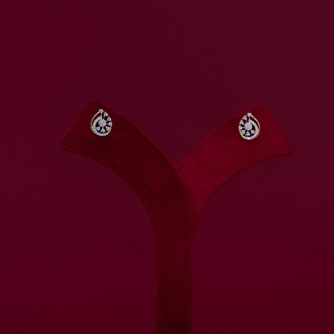 Teardrop CZ Pendant Necklace Set – PD0019