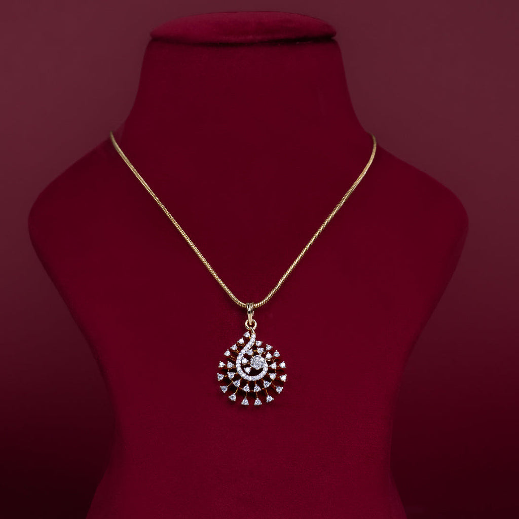 Elegant Spiral Crystal Pendant &amp; Matching Earrings – P0020