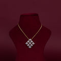 Floral Cluster CZ Pendant &amp; Stud Earring Set – P0002