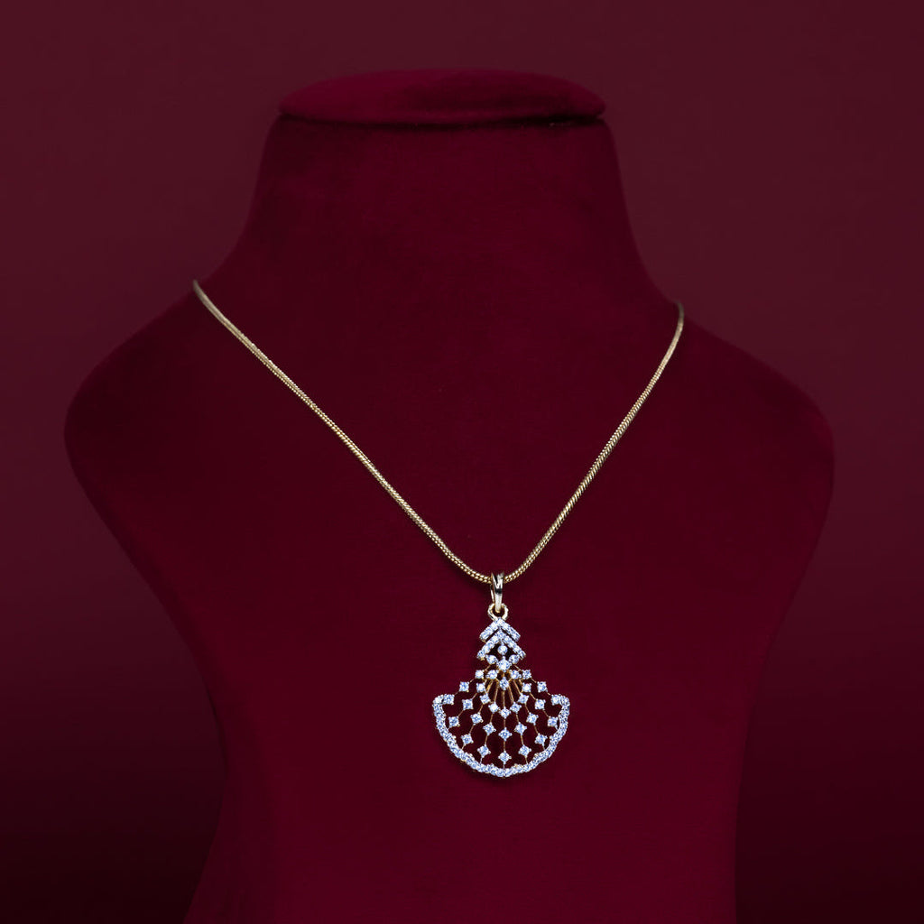 Elegant Teardrop CZ Pendant Necklace Set – PD0049