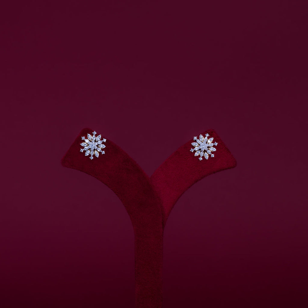 Snowflake CZ Pendant Necklace Set – PD0063
