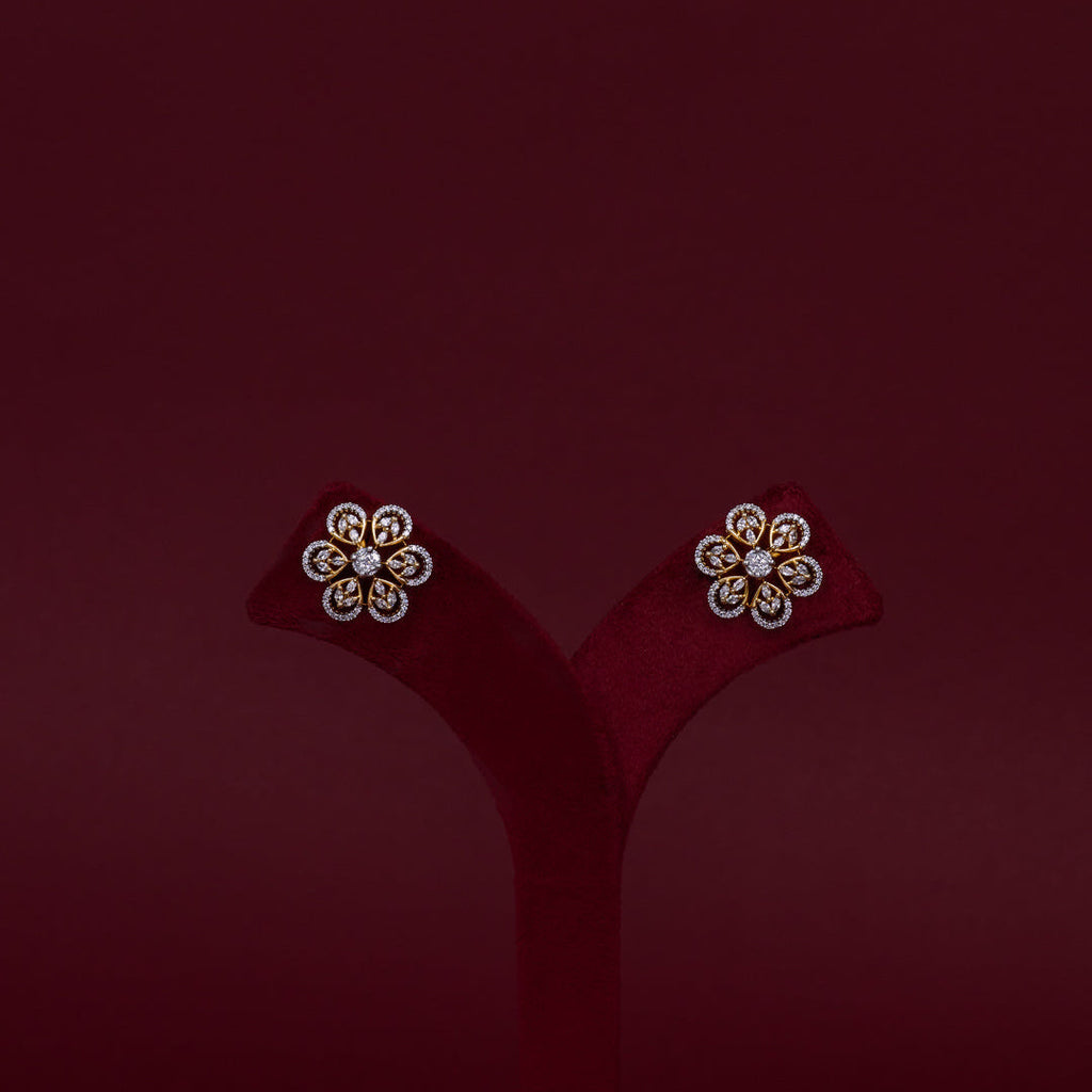 Floral CZ Pendant Necklace Set – PD0008