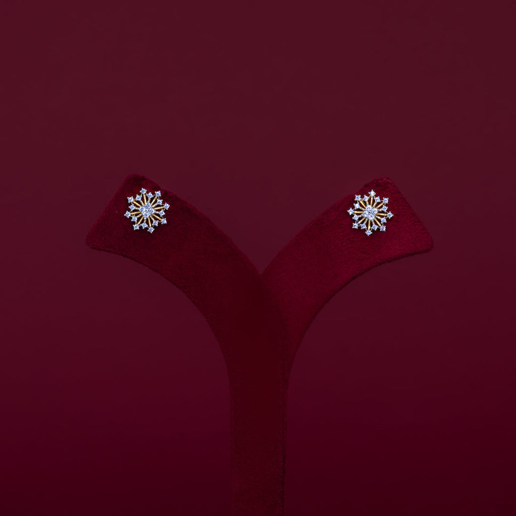 Snowflake CZ Pendant Necklace Set – PD0086