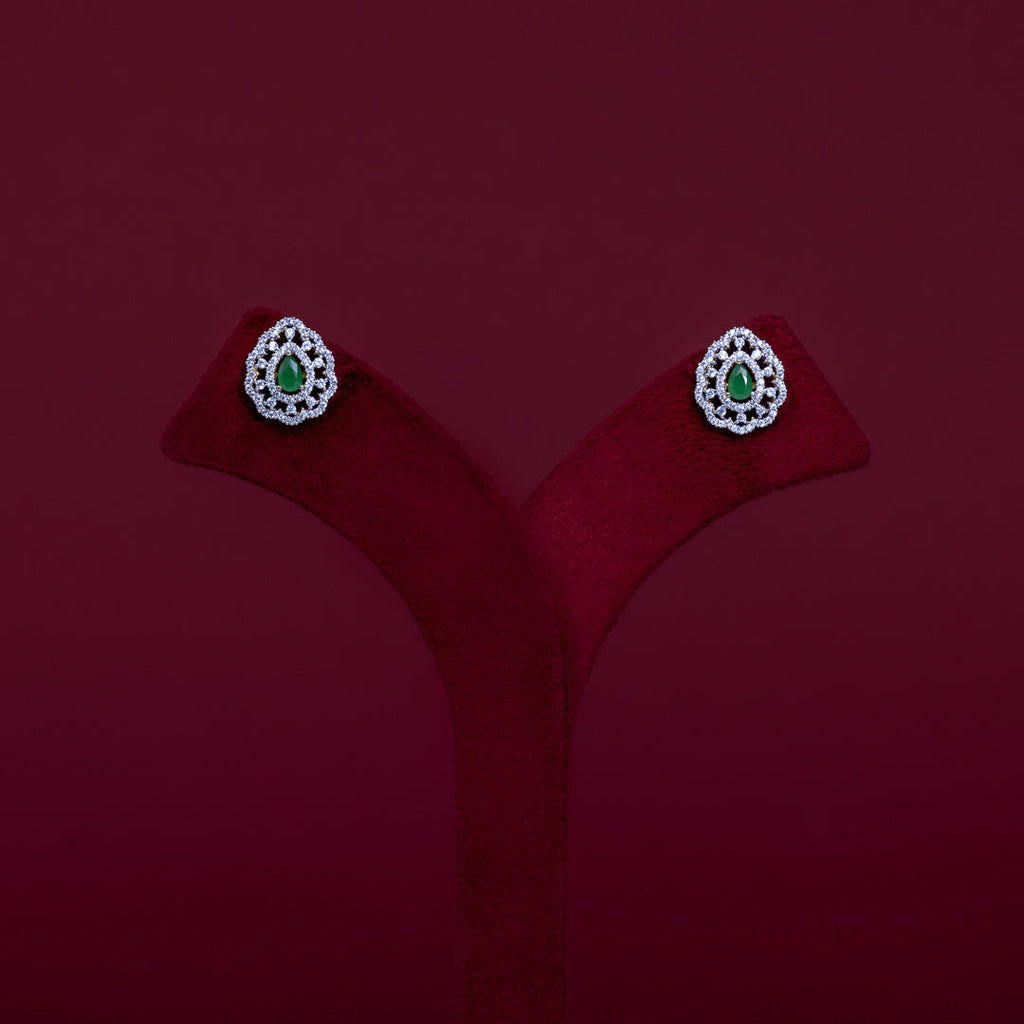 Emerald Teardrop Pendant Necklace Set – PD0094