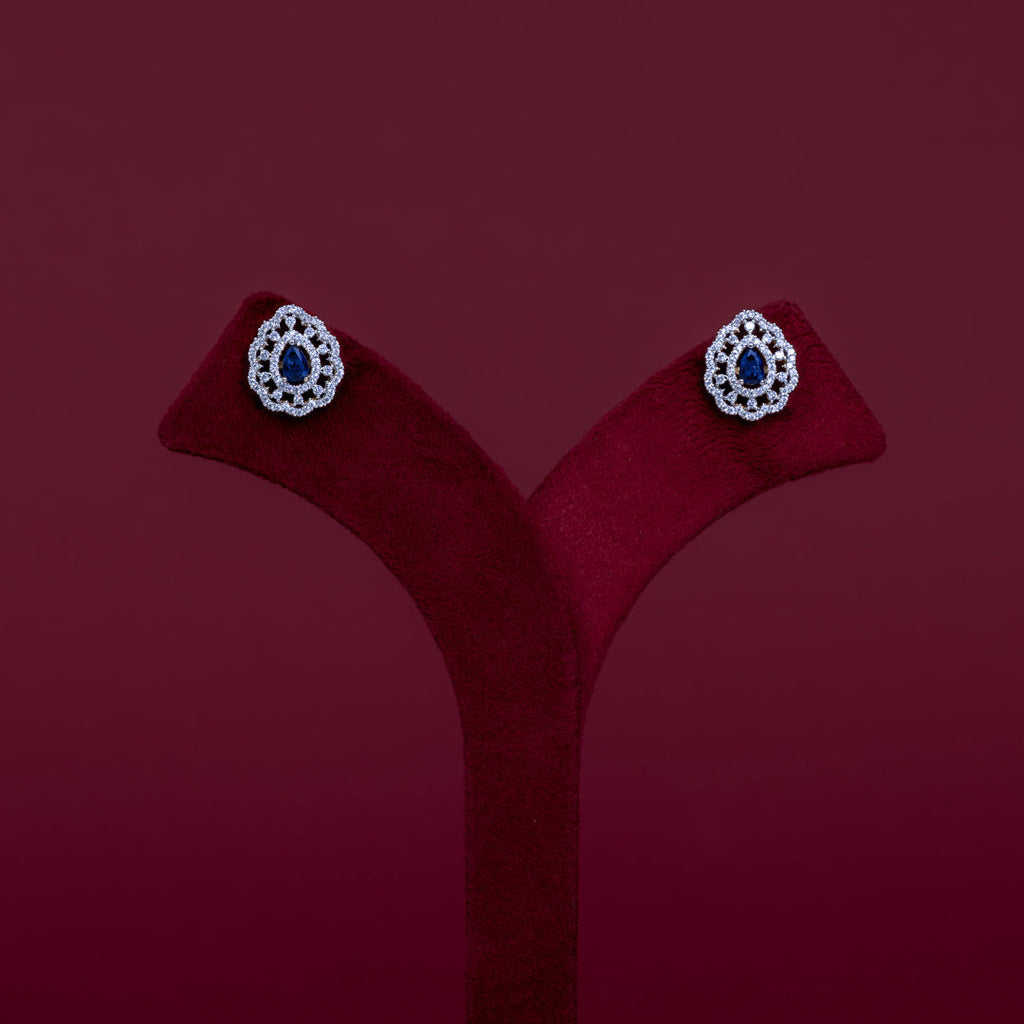 Blue Teardrop Pendant Necklace Set – PD0095