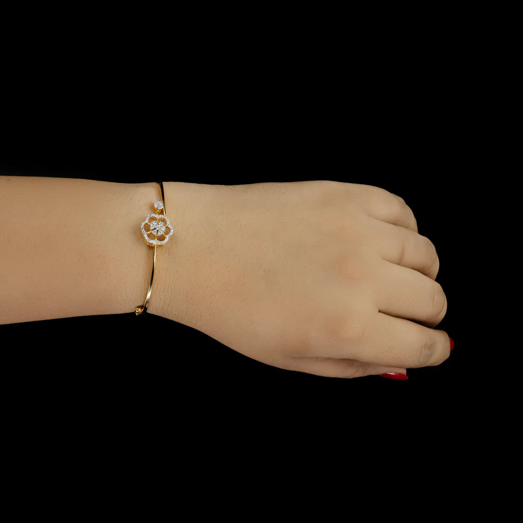 Floral Diamond Charm Bracelet – BRD0006