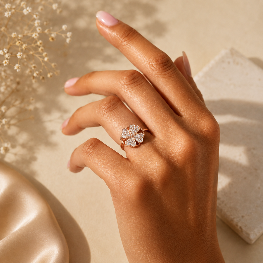 FDR0002 - Clover Diamond Ring