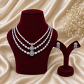 Triple-Layer Diamond Necklace Set – ND0004