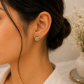 ERD0026 - Square Diamond Cluster Earrings