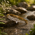Double Row Diamond Curve Bracelet– BRD0002