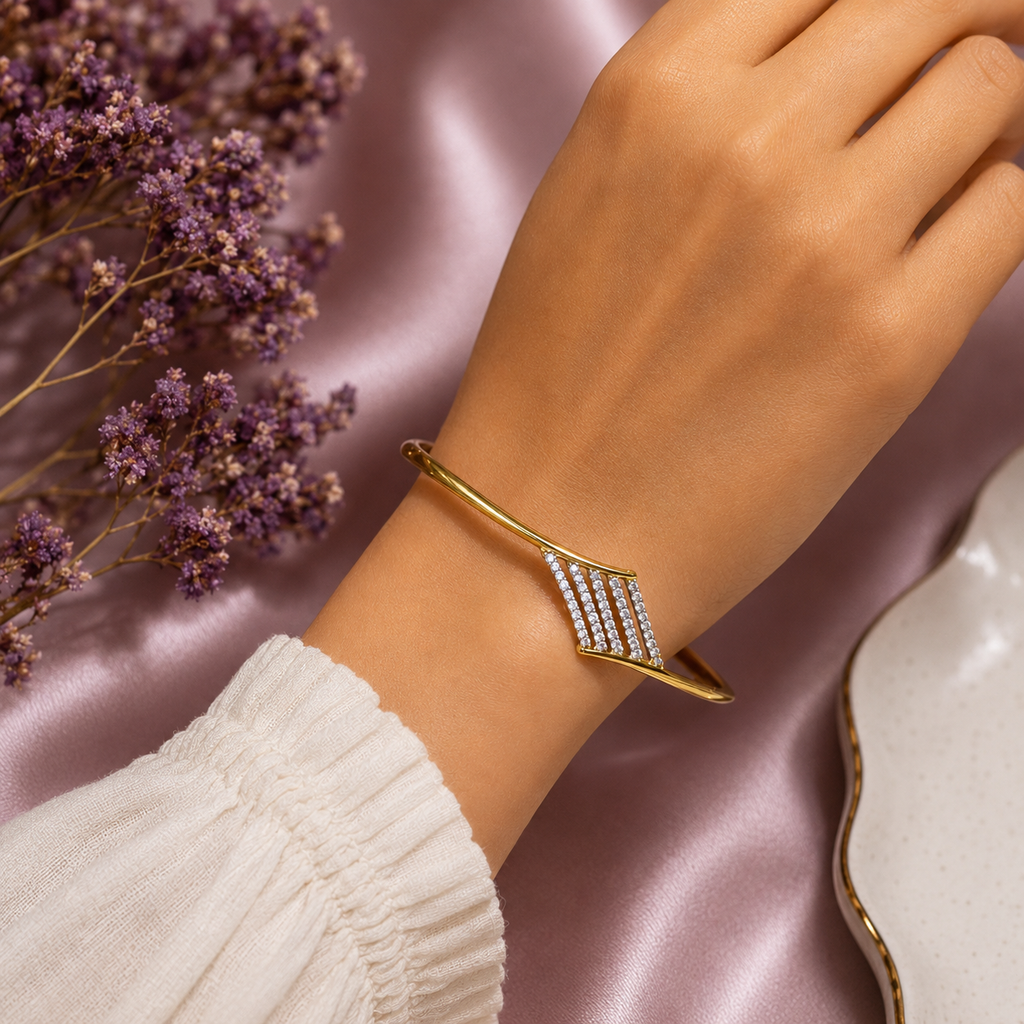 Pavé Bar Diamond Bracelet – BRD0007