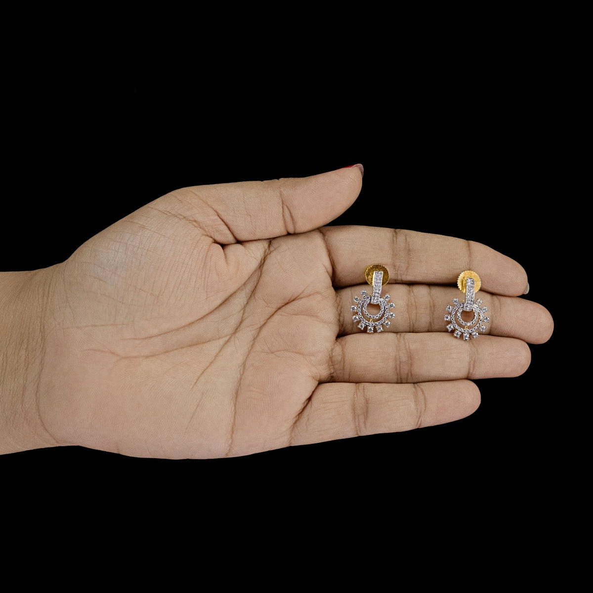 ERD0001-Radiant Diamond Stud Earrings