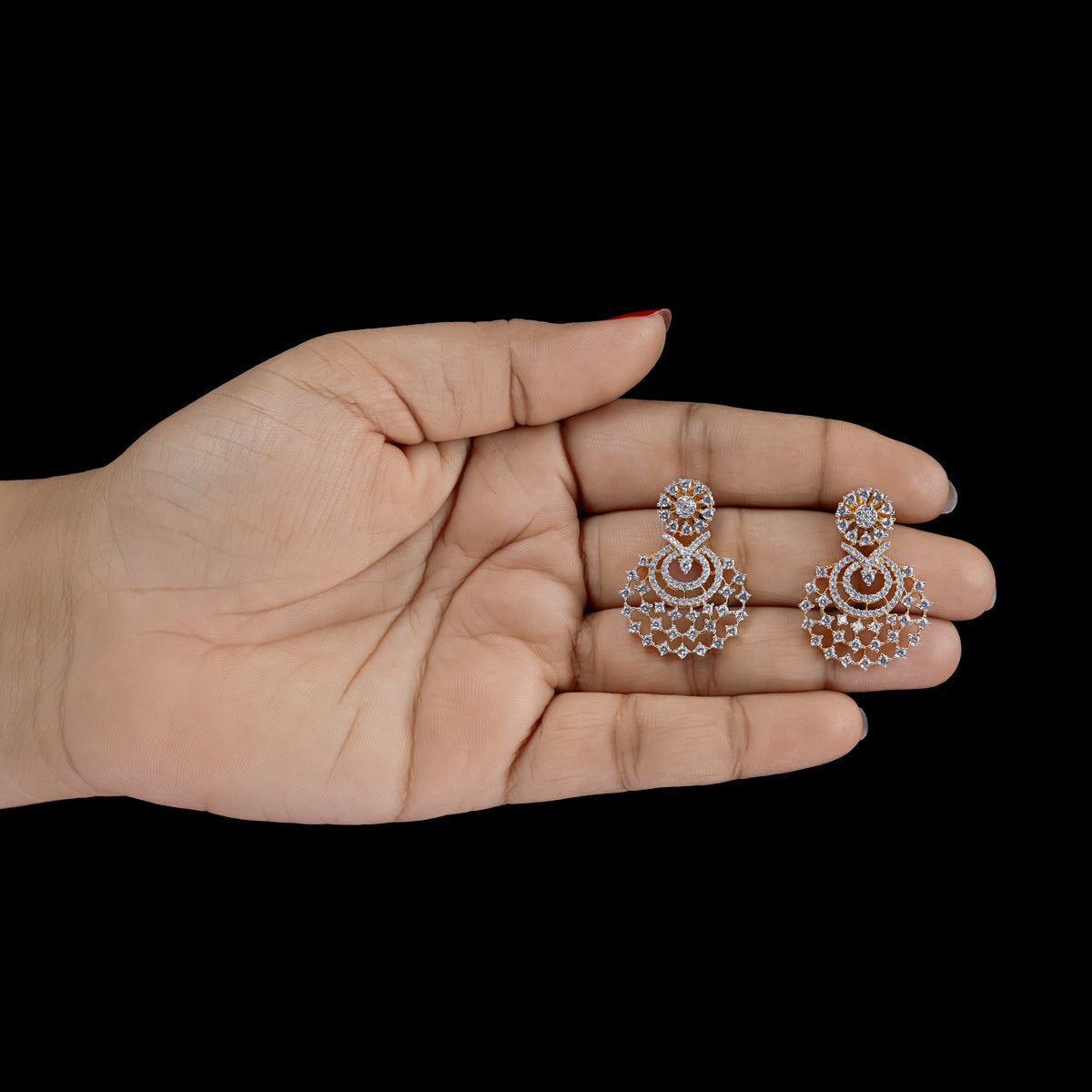 Royal Chandbali Diamond Drop Earrings – ERD0055