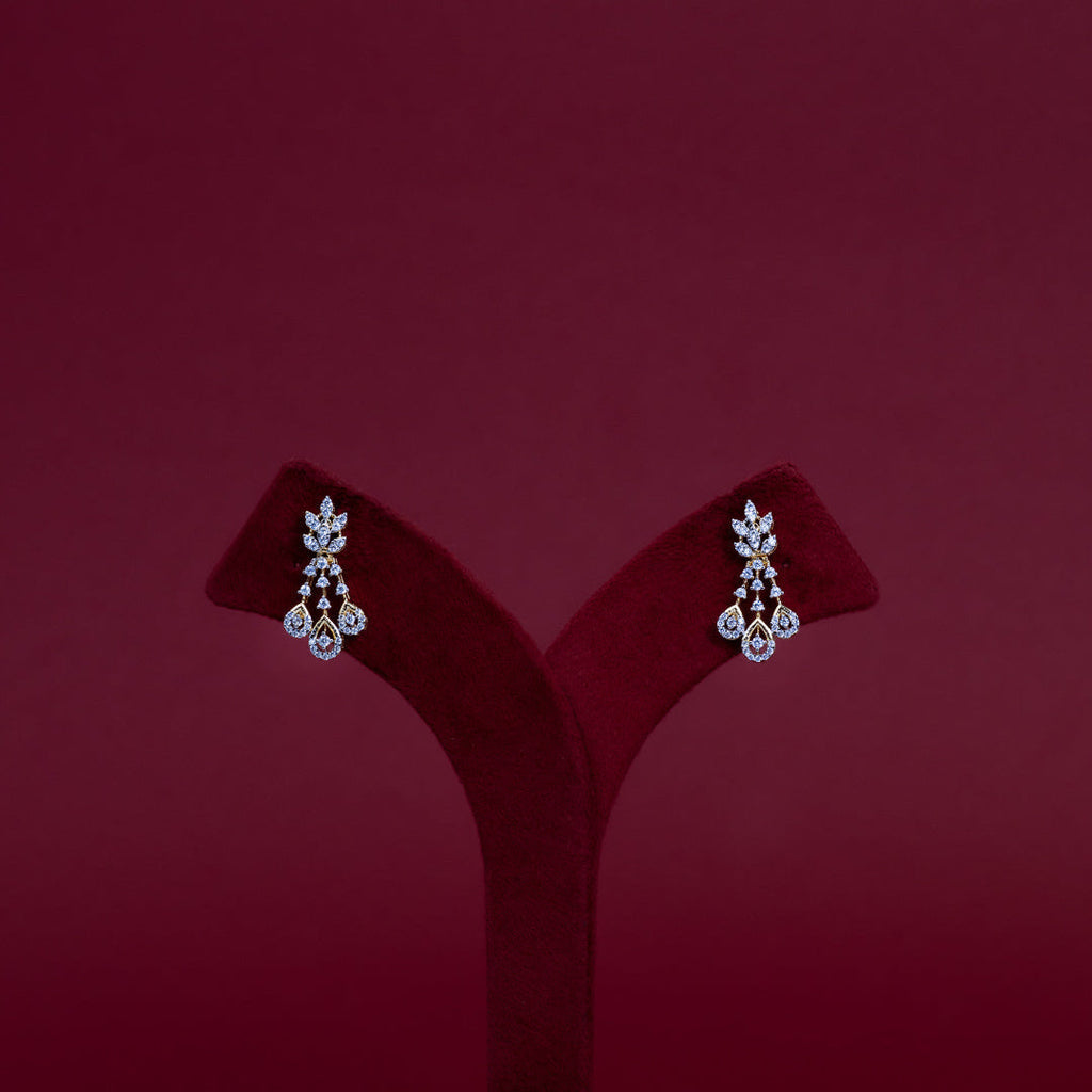 Royal Teardrop Diamond Necklace Set – ND0016