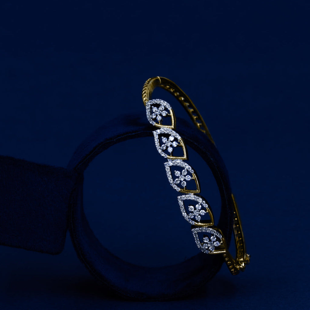 Floral Leaf Diamond Bracelet – BRD0004