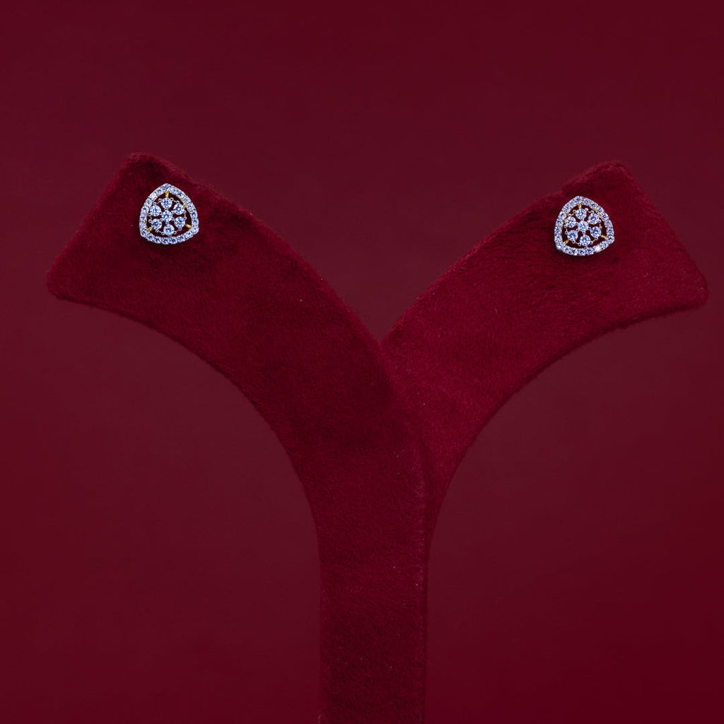 ERD0034 - Heart Halo Diamond Stud Earrings