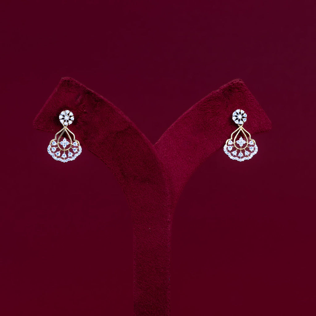 ERD0007- Elegant Diamond Drop Earrings