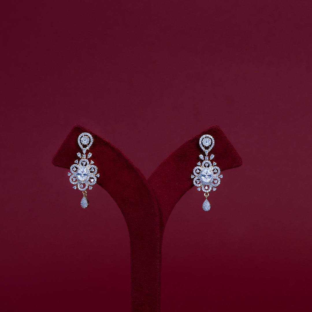 Royal Crystal Diamond Necklace Set – ND0022