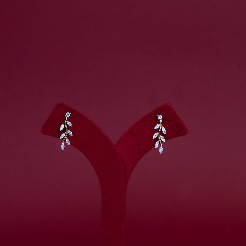 Delicate Leaf Vine Diamond Necklace Set – ND0024