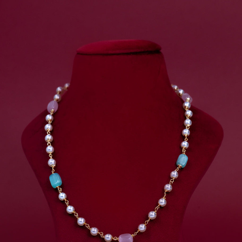 Pearl &amp; Pastel Bead Necklace – ND0028