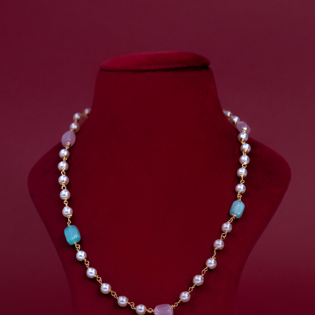 Pearl &amp; Pastel Bead Necklace – ND0028