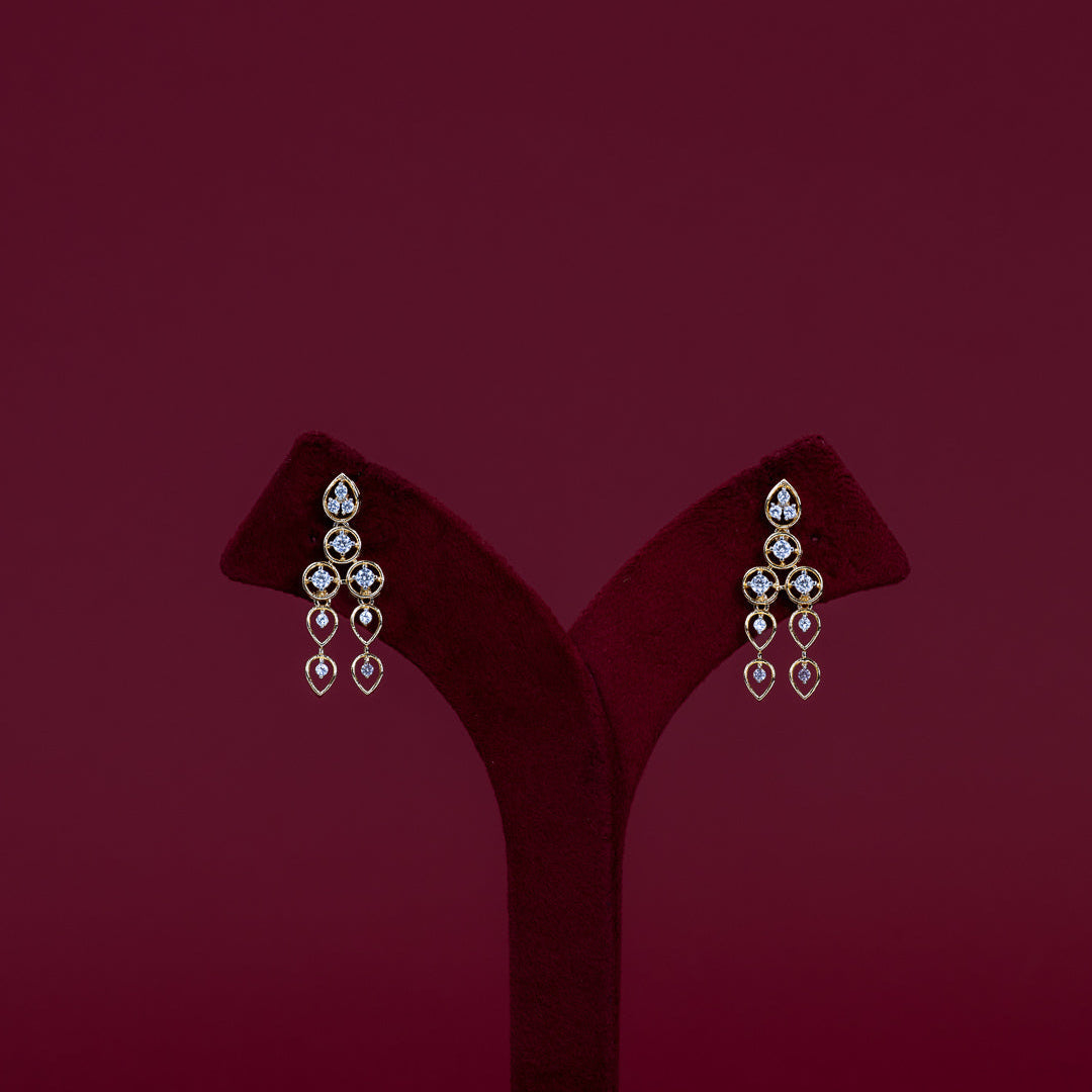 Classic Teardrop Diamond Necklace Set – ND0005